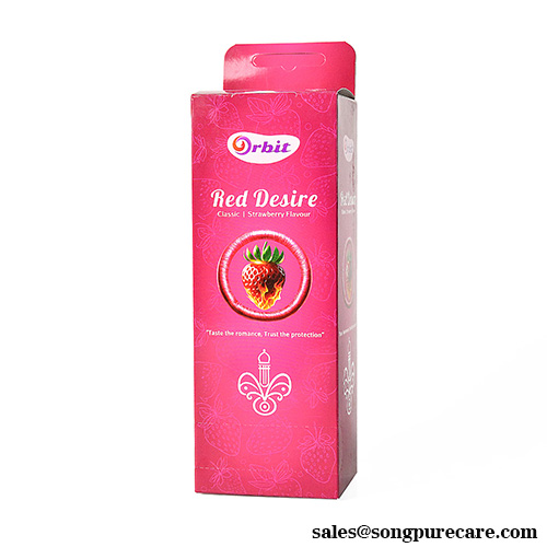 Classic Strawberry Flavor Condom for Trusted Sensory Intimacy