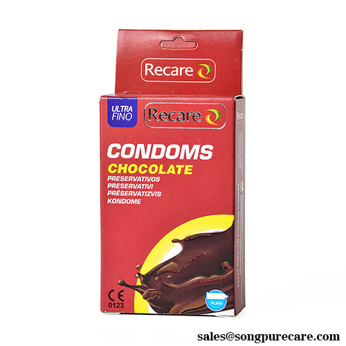 Chocolate Flavor Condom Classic Plain Design for Rich Sensory Intimacy