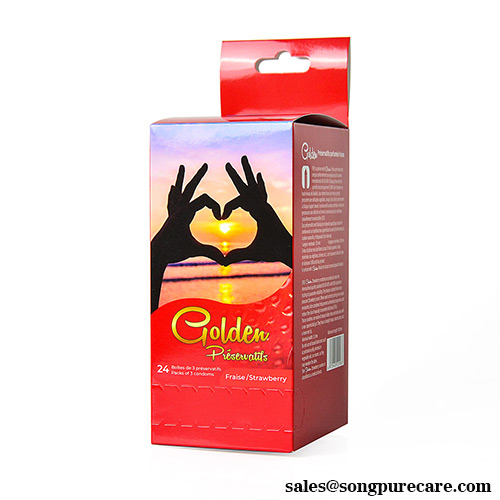 Strawberry Flavored Premium Latex Condom for Bulk Wholesale