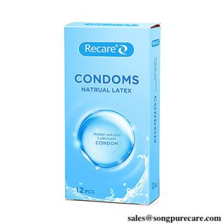 Water Based Lube Condoms Soluble Lubricated Lubricant Latex