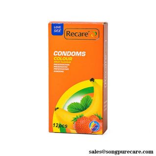 Recare Colored Fruit-Flavored Condoms: Vibrant & Fruity, Elevate Intimacy