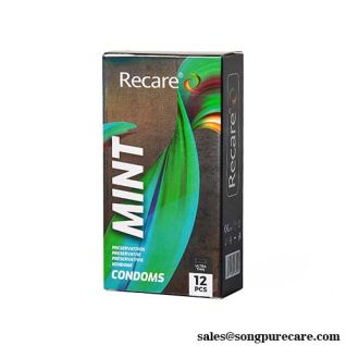  Ultra Thin Condom Recare Mint Flavored Refreshing Taste Featherlight Comfort