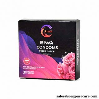 Extra Large Condoms Rose Flavor Wholesale Custom Logo OEM Factory Supply
